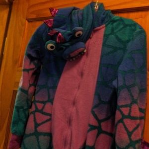 ***UNAVAILABLE ***Dinosaur Fleece Onesie
